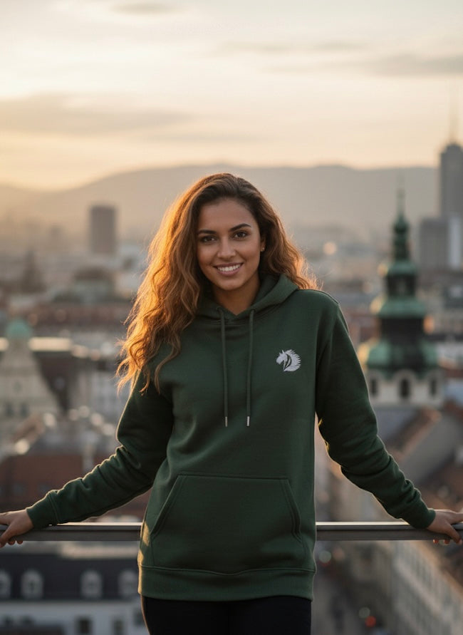 Cotton Fleece Hoodie (Green) - Ultimate Comfort